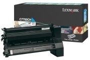 Lexmark C7700CH toner cyaan hoge capaciteit (origineel)