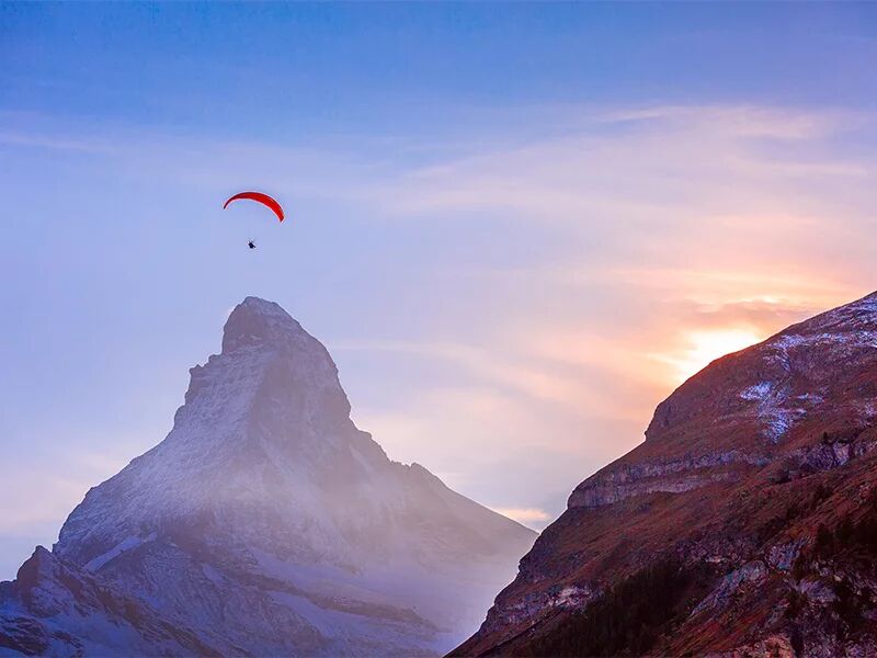 SBX Atemberaubender Tandem-Gleitschirmflug für 2 Personen in Zermatt