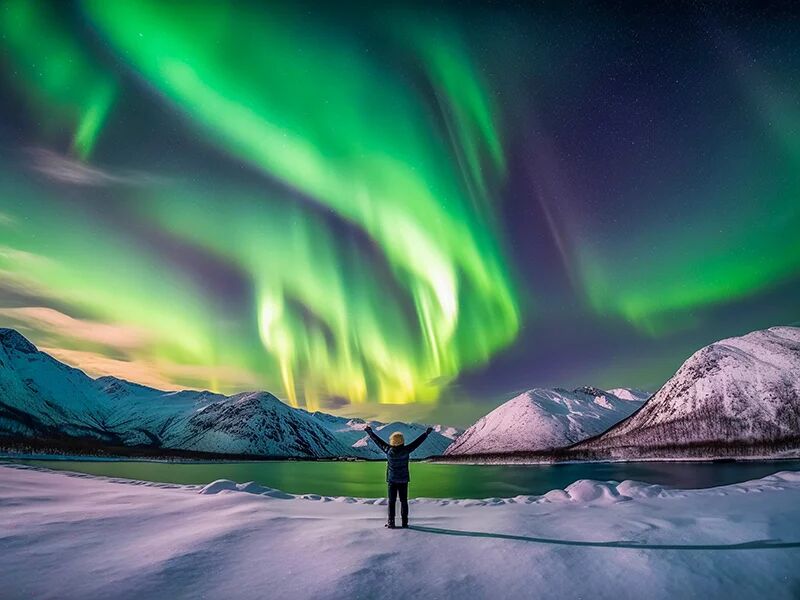 SBX Romantisches Island: Polarlichter und Blaue Lagune für 2 Personen