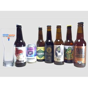 SmartBox Plan cervecero en casa: pack de 7 botellas de cerveza artesana de 2D2Dspuma