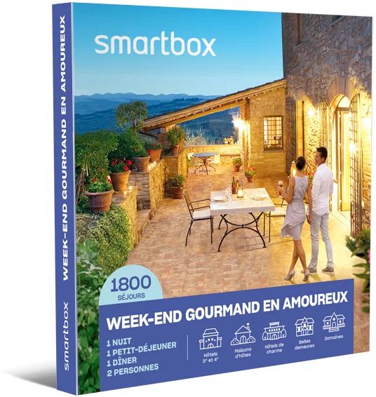 Week-end gourmand en amoureux Coffret cadeau Smartbox