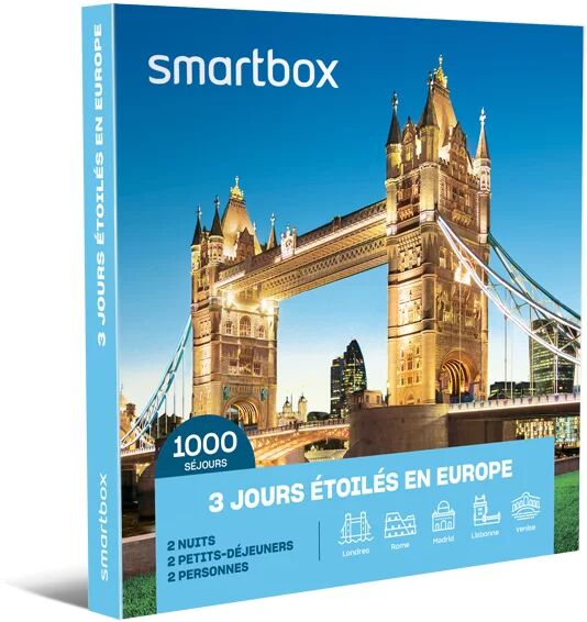 3 jours étoilés en Europe Coffret cadeau Smartbox