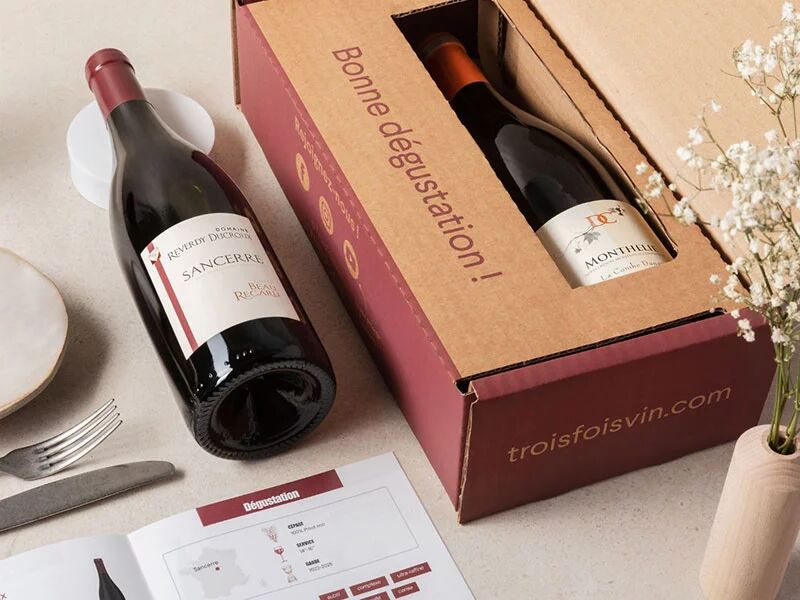 Coffret Pépites de vignerons : 2 grands vins rouges et livret de dégustation Coffret cadeau Smartbox