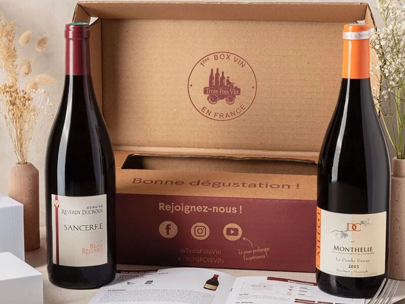 Coffret Pépites de vignerons : 2 grands vins rouges et livret de dégustation Coffret cadeau Smartbox