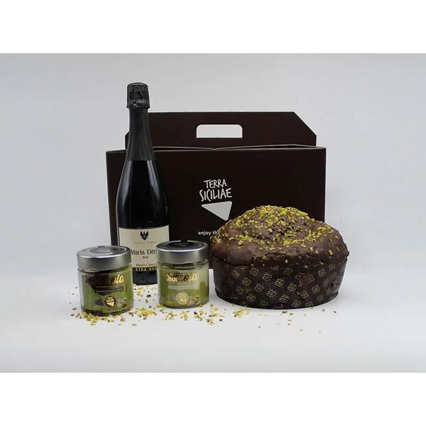 smartbox sapori di sicilia a natale: 1 box con panettone al pistacchio e spumante rosÃ© a domicilio