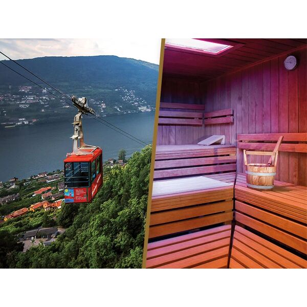 smartbox emozioni in funivia: viaggio in cabina con accesso spa di 3h vicino a lugano