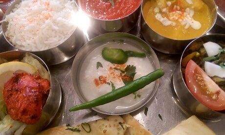 Rayleigh Spicy Thali Meal and Liqueur Coffee for Up to Six at Rayleigh Spicy