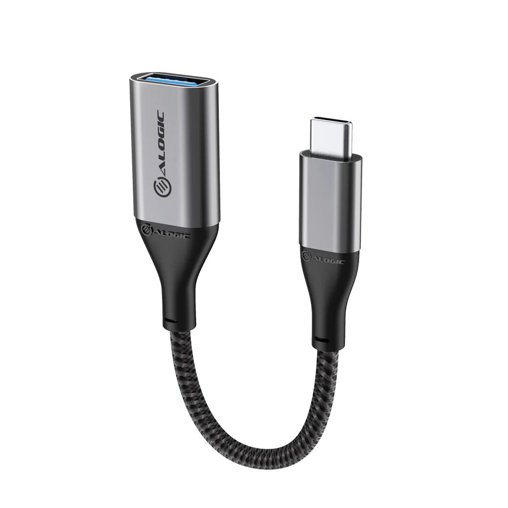 Alogic 15Cm Super Ultra Usb C To Usb A Adapter Space Grey