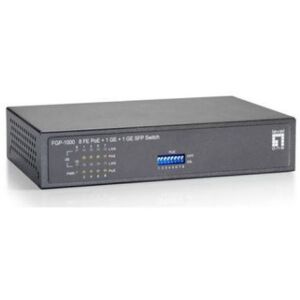 LevelOne Level One FGP-1000 - 8x 10/100 (PoE+) + 1x 10/100/1000 + 1x Gigabit SFP