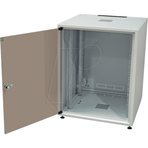 EFB-ELEKTRONIK EFB OFF-1568GR - 19'' Netzwerkschrank OFFICE, 15 HE, Tiefe 800 mm