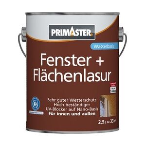 Primaster Fenster und Flächenlasur 2,5 L weiß