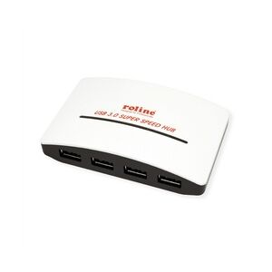 ROLINE USB 3.2 Gen 1 Hub Black and White