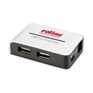 ROLINE USB 2.0 Hub Black and White