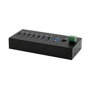 EXSYS EX-11247HMS 7 Port USB 3.2 Gen 1 HUB Din-Rail Kit und Wand VIA VL813 Chipset