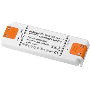 LED Netzteil SLIM Goobay 12V DC 20W IP20 Direktanschluss