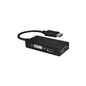 RaidSonic Technology ICY BOX IB-AC1031 - Video transformer - DisplayPort - DVI, HDMI, VGA - sort