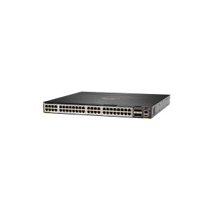 HPE Aruba 6300M - Switch - L3 - Administreret - 48 x 100/1000/2.5G/5G (PoE+) + 4 x 1 Gigabit/10 Gigabit/25 Gigabit/50 Gigabit SFP56 (uplink/stacking) - front og side til ryg - monterbar på stativ - PoE+ (2880 W)