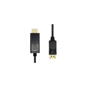 ProXtend - Adapterkabel - DisplayPort (han) til HDMI (han) - 3 m - dobbeltisoleret - Support for 4K 60 Hz (3840 x 2160) - Sort