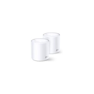 TP-Link Deco X20 (2-pack), Hvid, Intern, Mesh-system, Strøm, FCC: <30 dBm, CE: <20 dBm (2.4 GHz), <23 dBm (5 GHz), 0 - 40 °C