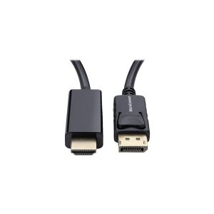 MicroConnect - Adapterkabel - DisplayPort han haspet til HDMI han - 2 m - sort - 1080p support 60 Hz