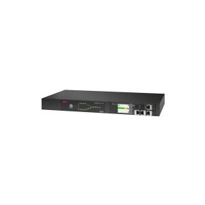 APC NetShelter - Automatisk transferkontakt (rackversion) - AC 207-253 V - 3700 VA - 1-faset - USB, Ethernet 10/100/1000 - output-stikforbindelser: 9 - 1U - 2.44 m ledning - sort