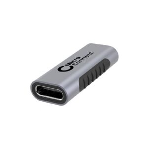 MicroConnect - USB adapter - 24 pin USB-C (hun) til 24 pin USB-C (hun) - USB 3.2 Gen 2 - USB Power Delivery (100 W), 4K60 Hz support - sort