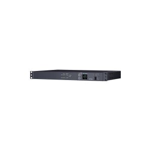 CyberPower Systems CyberPower Metered ATS Series PDU24004 - Strømfordelingsenhed (rackversion) - AC 200-240 V - 1-faset - serial - input: 2 x IEC 60320 C14 - output-stikforbindelser: 12 (12 x IEC 60320 C13) - 1U - 3.05 m ledning - sort