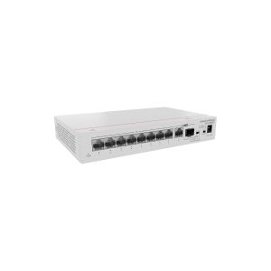 Huawei eKitEngine S110 Series S110-8P2ST - Switch - 1 x Gigabit SFP + 8 x 10/100/1000 (PoE+) + 1 x 10/100/1000 - desktop, monterbar på stativ, væg-monterbar - PoE+ (124 W)