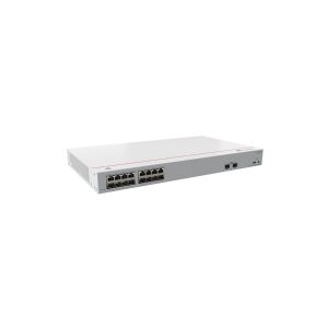 Huawei eKitEngine S110 Series S110-16LP2SR - Switch - 2 x Gigabit SFP + 16 x 10/100/1000 - desktop, monterbar på stativ, væg-monterbar - PoE+ (124 W)