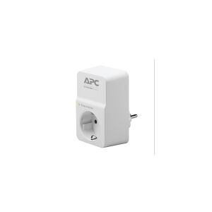APC SurgeArrest Essential - Strømstødsbeskytter - AC 230 V - output-stikforbindelser: 1 - Tyskland - hvid