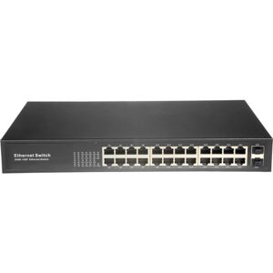 Secpro Switch 24xrj45 Gb + 2xsfp Gb Til 10/100/1000 Mbps