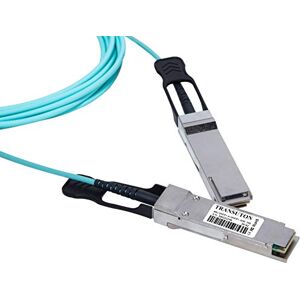 TRANSUTON 40G QSFP+ AOC CABLE Compatible with Intel NT-QSFP-AOC1M 40GBASE QSFP+ to QSFP+ Active Optical Cable for Data Centers (1M/3.3ft)