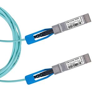 Transuton 25G SFP28 AOC Cable for Juniper JNP-SFP-25G-AOC-1M Compatible 25GBase SFP28 to SFP28 Active Optical Cable, High Speed Ethernet Network Data Cables (1M/3.3ft)