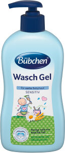 Nestlé Nutrition GmbH Bübchen Wasch Gel, Spendet Feuchtigkeit und lindert ein trockenes Hautgefühl, 400 ml - Pumpflasche