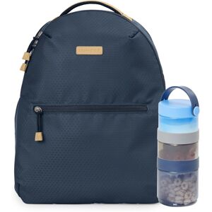 Skip Hop Wickelrucksack »Go Envi, blau-grau«, aus recyceltem Material blau  B/H/T: 32 cm x 39 cm x 19 cm