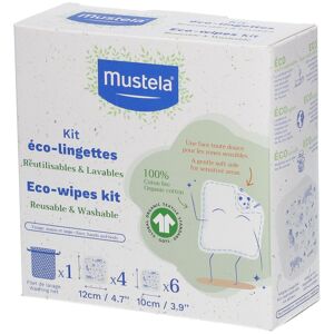 Mustela® Bio-Baumwoll Reinigungstücher mit Waschnetz 10 ct