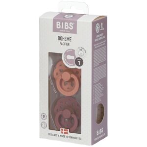 Infinity Bibs® Bibs Boheme Sauger Pfirsich - Murmeltier 0 - 6 Monate Größe 1 2 ct