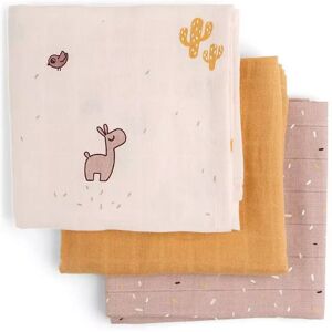 Done By Deer - Burp Cloth 3-Pack Go, One Size, Rosa