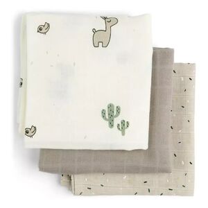 Done By Deer - Burp Cloth 3-Pack Go, One Size, Sand
