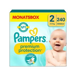 Pampers - Premium Protection Grösse 2, Monatsbox, 240stk