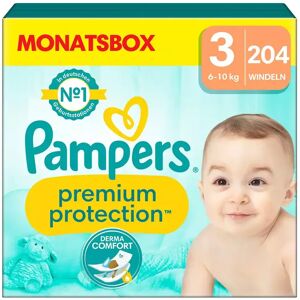 Pampers - Premium Protection Grösse 3, Monatsbox, 204stk