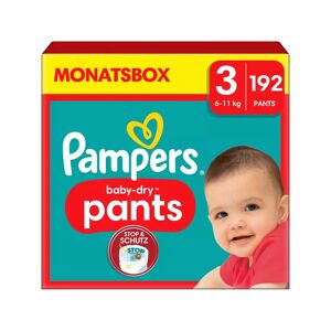 Pampers - Baby-Dry Pants Grösse 3, Monatsbox, 192stk