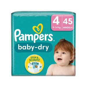 Pampers - Baby Dry Grösse 4 Maxi Sparpack, Gr.4 9-14kg 45stk