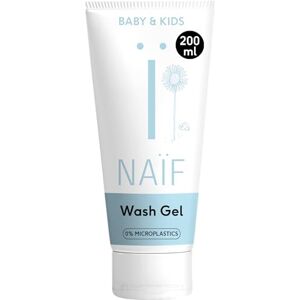 Naïf Reinigendes Waschgel 200 ml für Baby und Kinder Natürliche Inhaltsstoffe 100% Vegan