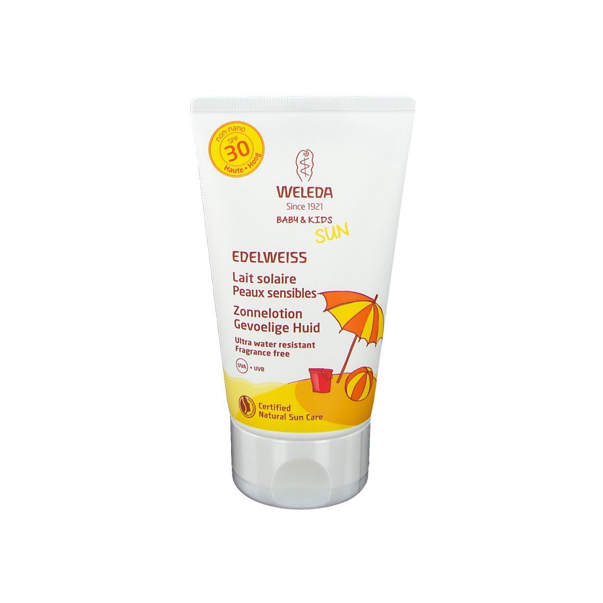 Weleda Edelweiss Sensitiv Sonnenmilch LSF 30 Baby & Kids