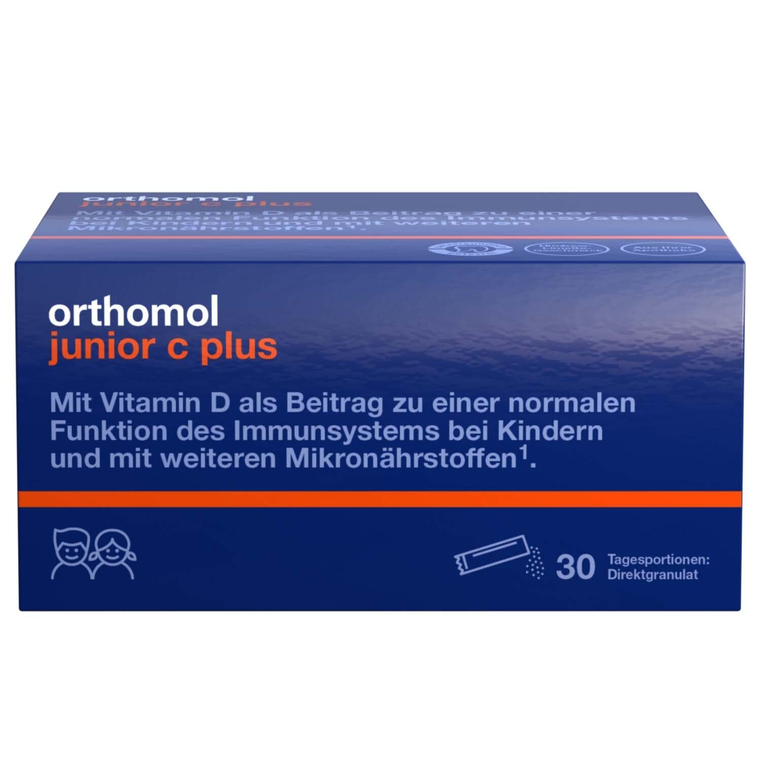 Orthomol junior C plus Granulat Himbeer/Limette