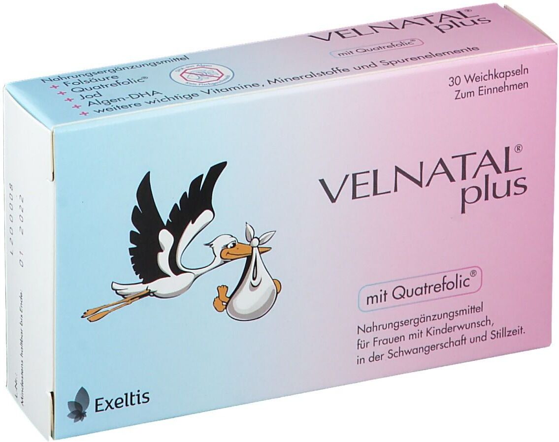 Velnatal® plus mit Quatrefolic®