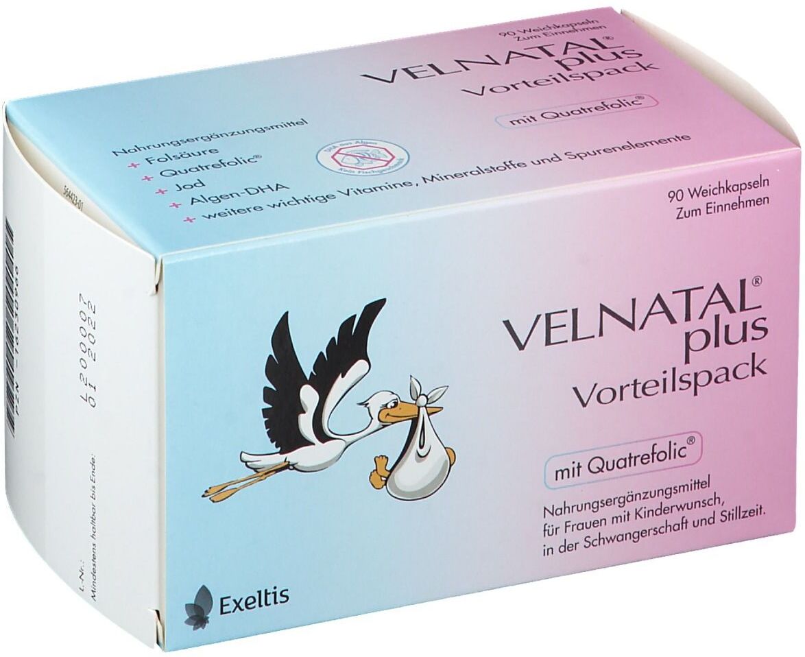 Velnatal® plus mit Quatrefolic®