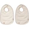 bébé-jou bébé jou® Bib 2-pack Pure Cotton Sand béžová