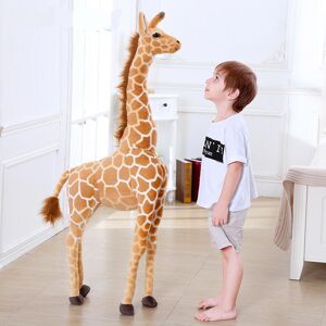 Touchcare 60-120cm Simulation Riesengröße Giraffe Plüschtiere Stofftier Weiches Echtleben Niedliche Giraffenpuppe Kinder Geburtstagsgeschenk Heimdekoration